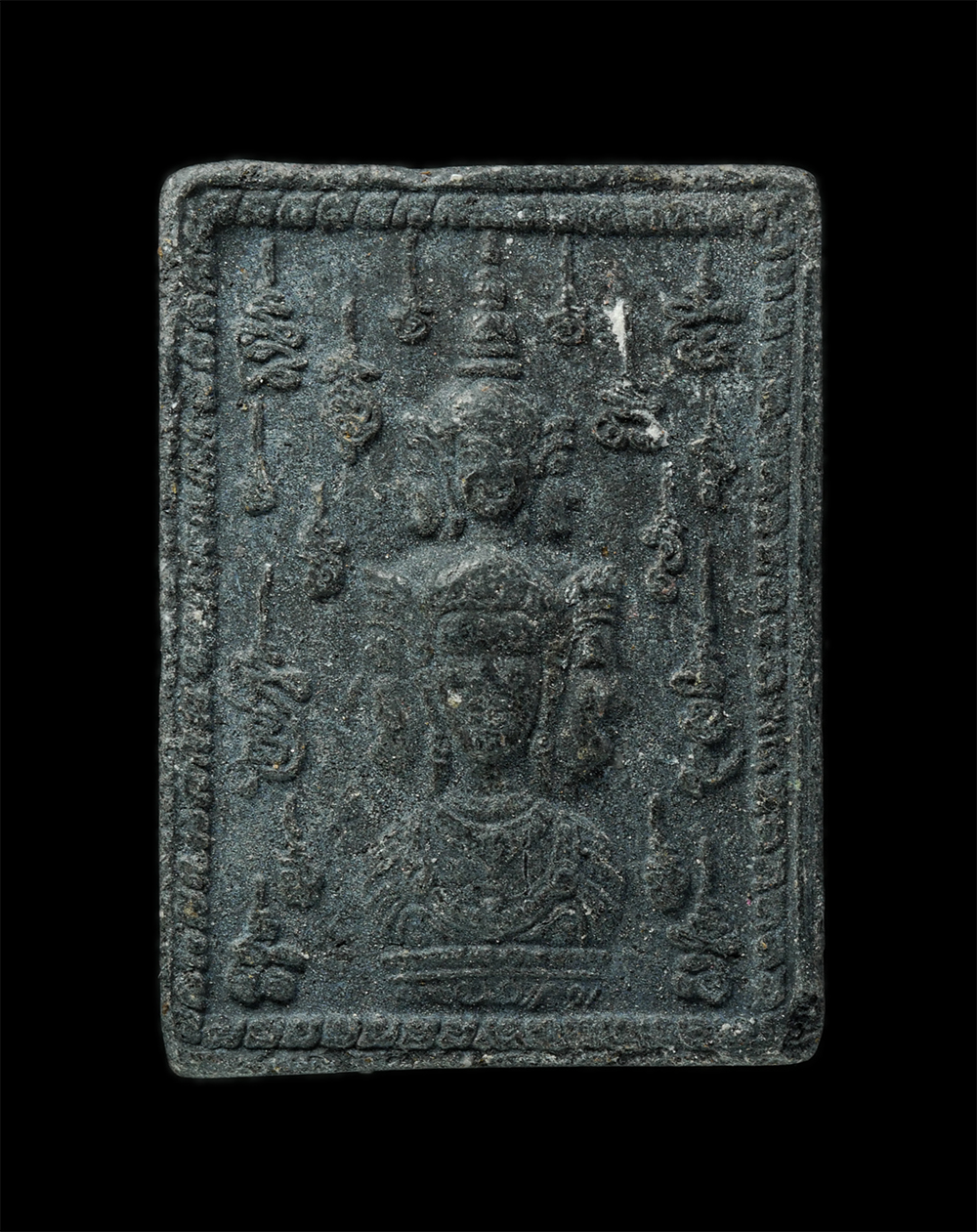 24Nov24 (92)p.jpg - พระผงรูปเหมือนหลวงพ่อโทน กันตสีโล หลังพระพรหมสี่หน้า วัดเขาน้อยคีรีวัน จ.ชลบุรี เนื้อผงพุทธคุณ ผงว่าน ผงใบลาน ฝังโค๊ตทองเหลือง พระสวย มวลสารดี  | https://kamulet.in.th